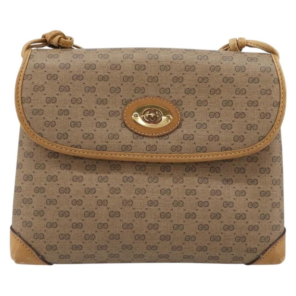 Gucci Micro GG Supreme Shoulder Bag Beige